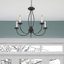 Lustre 5 lumières façon bougie Maynes