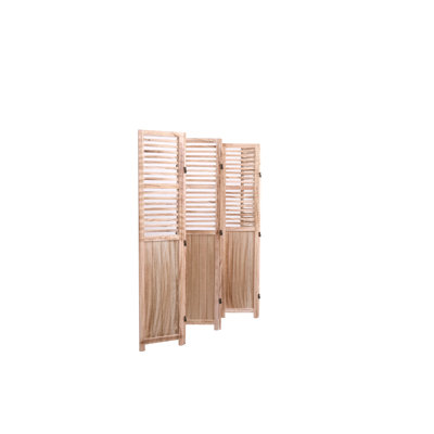 Natural Solid Wood 6-Panel Folding Screen Room Divider. by Living Source International