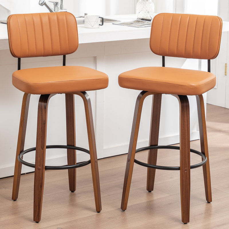 Swivel Bar Stool, Bar Stool (78cm Seat Height), Orange
