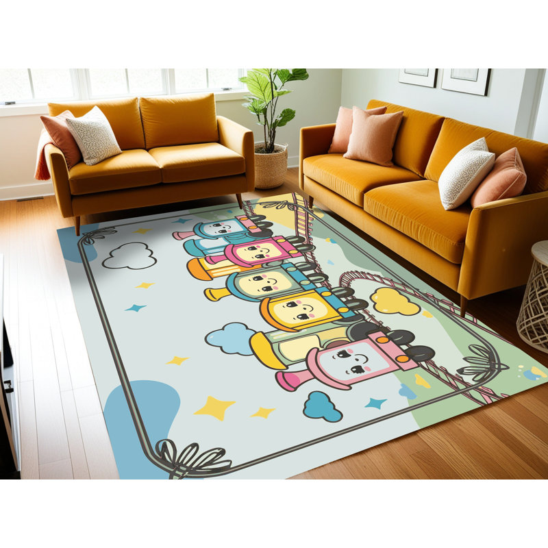 Tapis pour enfants East Urban Home, Rectangle 6 pi x 9 pi