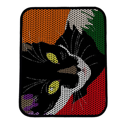 Tapis pour litière de qualité supérieure, 18 po x 24 po | 50% PVC / 50% polyester, lavable à la machine et passer l'aspirateur | Conception durable et facile à nettoyer pour les propriétaires d'animaux de compagnie | Protégez vos planchers des dégâts de la litière