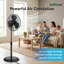 Ventilateur sur socle oscillant 16 po Ecohouzng