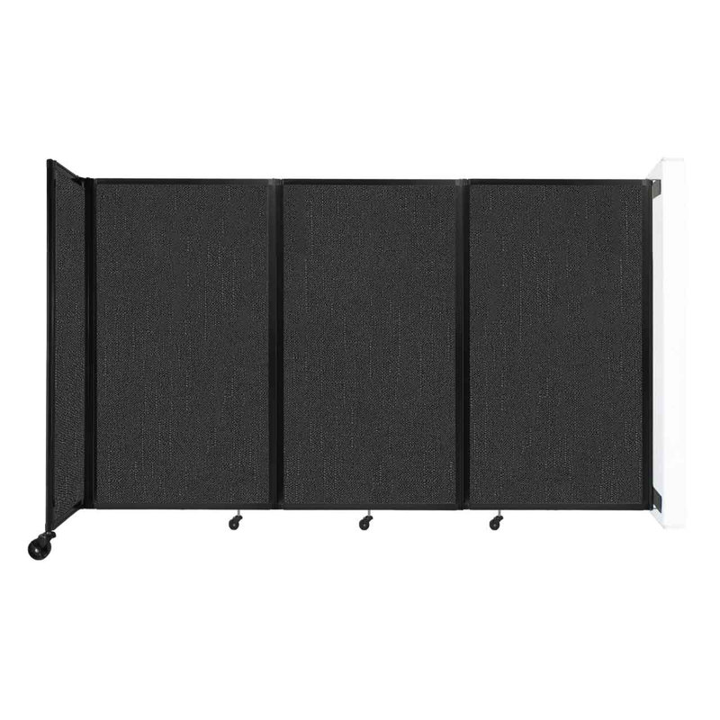 Beige Office Partitions, Black, 3, 60" H x 102" W x 12" D