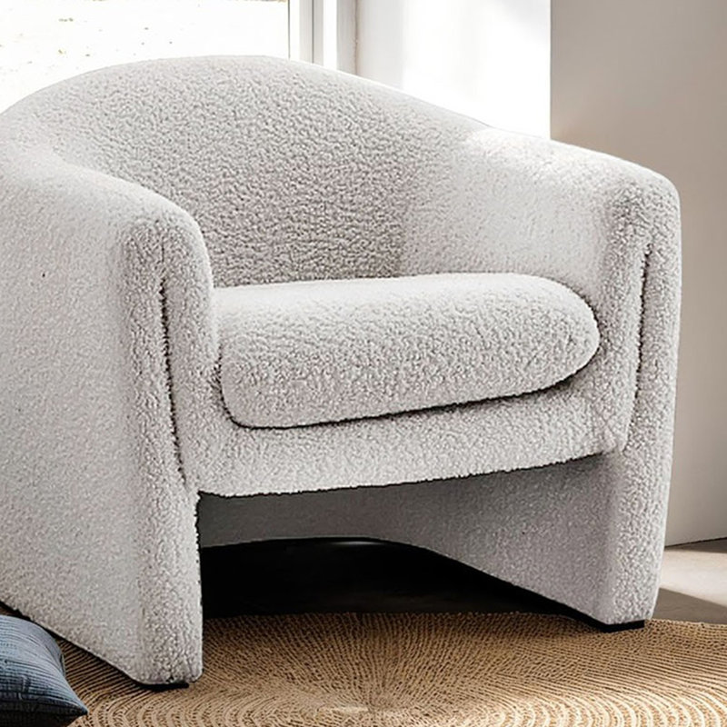 Chaise d'appoint contemporaine, Blanc