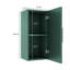 Armoire d'appoint de salle de bain - Design scandinave moderne avec porte et tablette, 29,54 po Élevé