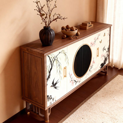 Buffet rétro de style chinois minimaliste
