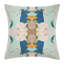 Monet's Garden Navy 22x22 Throw Pillow