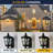 Solar Wall Light Outdoor Classic Black