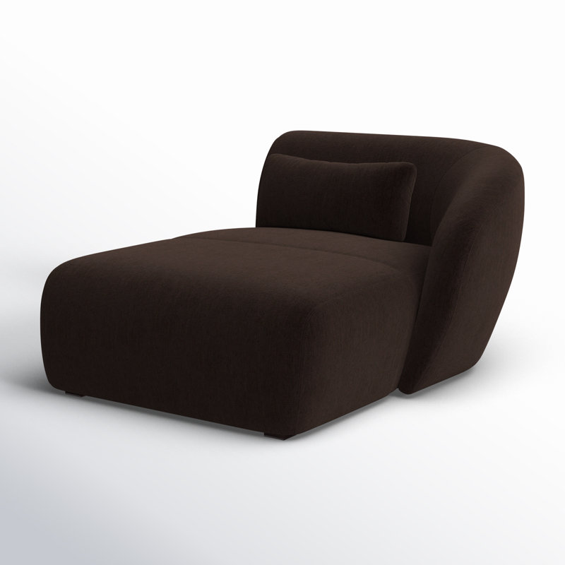 AMELIA RIGHT ARM FACING CHAISE ESPRESSO, Charcoal Brown