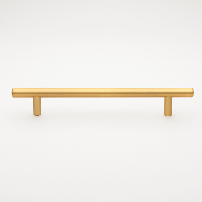 Ensemble de poignées de barre romaines, Or satiné, 5 1/16"