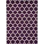 Tapis à motif géométrique mauve Cara-Leigh-712895563