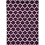 Tapis à motif géométrique mauve Cara-Leigh-712895581