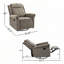 Fauteuil inclinable pivotant à 360 ° Deonne-1661226077