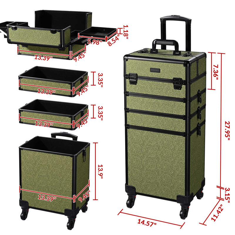 Organisateur de maquillage Byootique 4in1, Mousse rococo