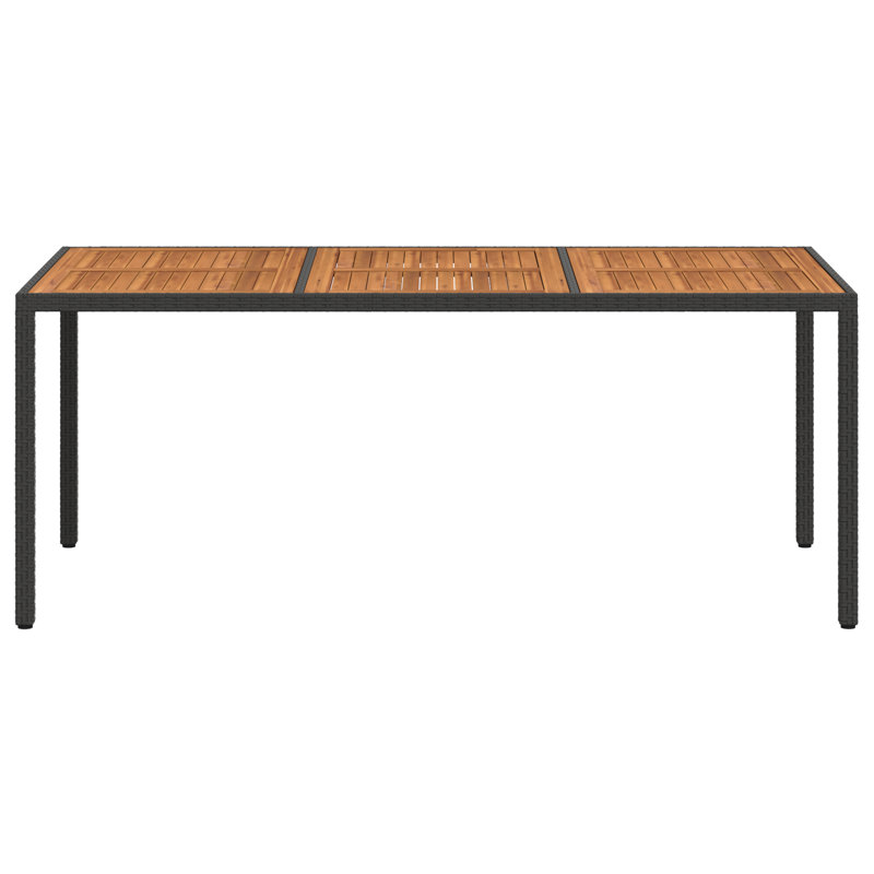 Eicholtz Rectangular Wicker Outdoor Dining Table , 250cm cm W 100cm cm D