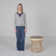 Lottie Solid Wood Top End Table