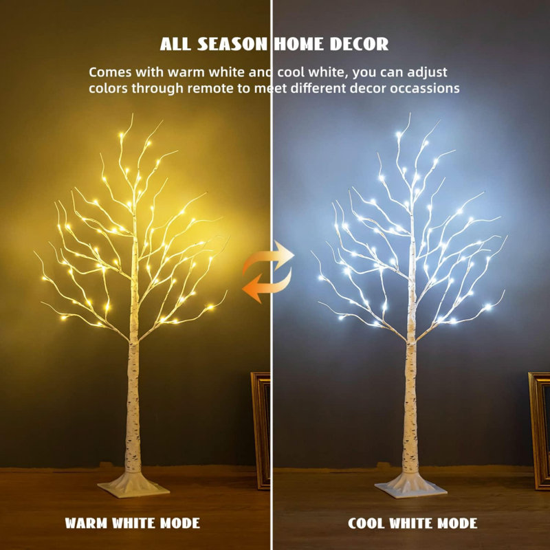 Birch Tree Lights, Indoor Outdoor Artificial Twig Tree Light 9Modes Timer