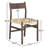 Enna Solid Oak & Danish Cord Dining Chair-421648377