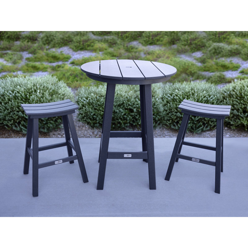 Bailey-Cabo Round Counter (3-Piece Set), Gray