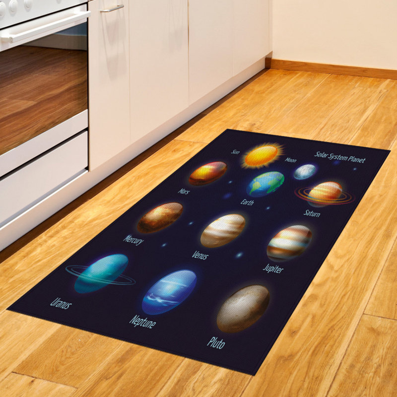 Tapis décoratif en fibre de polyester à haute densité, Rectangle 2 pi 7 po x 5 pi