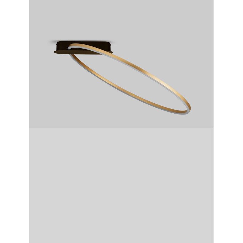 Flush Mount, GOLD, 1, 30