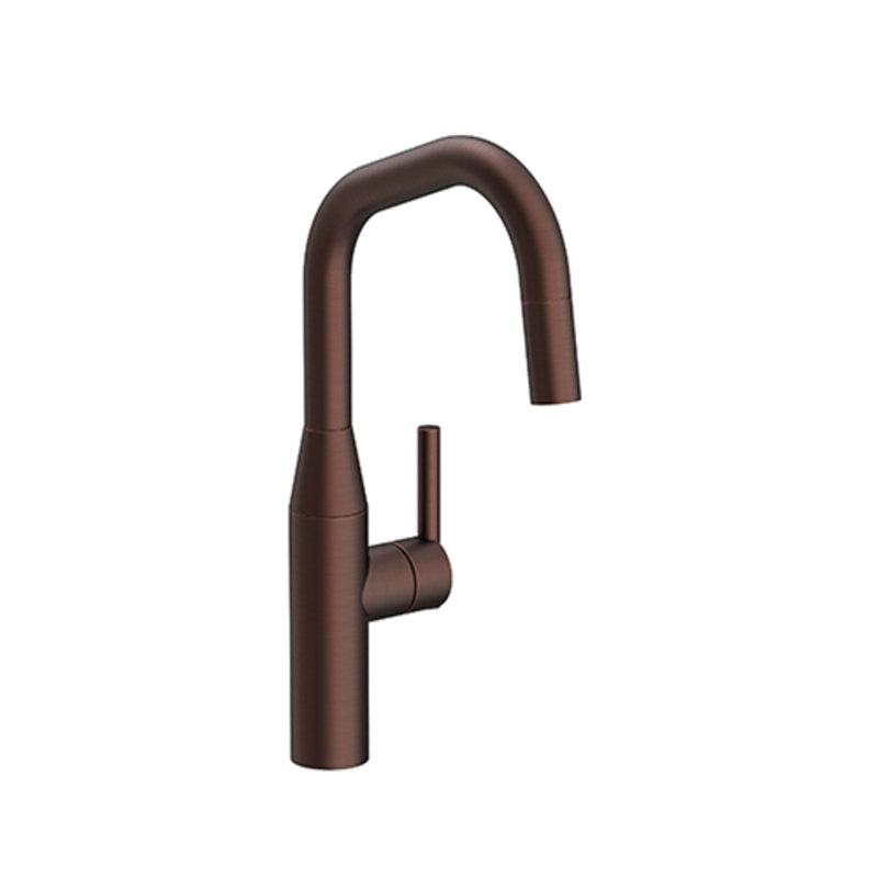East Square Single Handle Pull Down Kitchen Faucet, Oil Rubbed Bronze