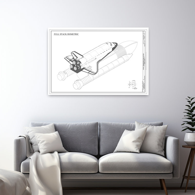 Discovery Full Stack Isometric Contemporary Wall Art Print, 81.28cm H x 121.92cm W
