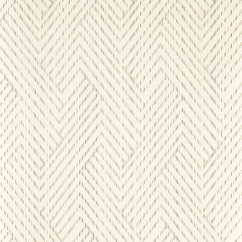 Vivido Grassetto Geometric Non-Woven Wallpaper Roll, Ivory