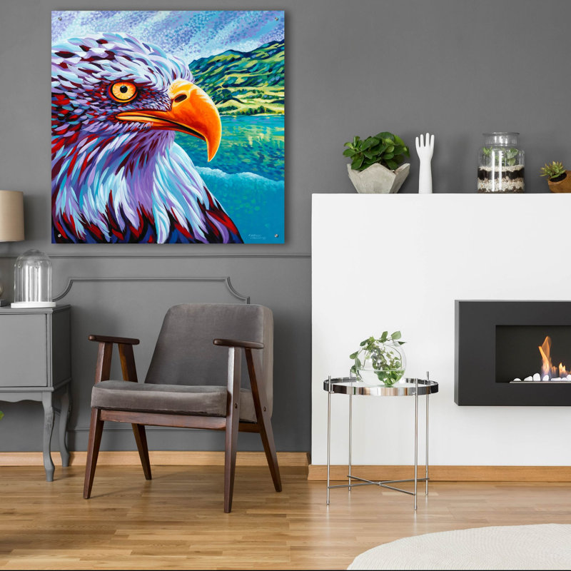 «Proud Eagle» par Carolee Vitaletti, H 36 po x l 36 po