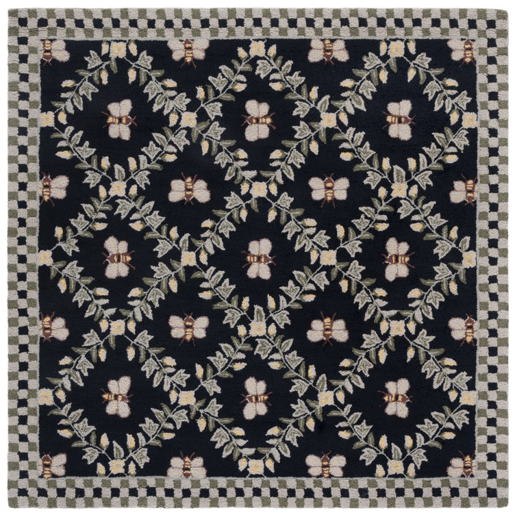Hand Hooked Wool Southwestern Rug