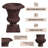 Aadityaram Urn-Shaped Fiberstone Planter – MgO Clay Plant Pot with Drainage Holes for Indoor/Outdoor Use-1295326627