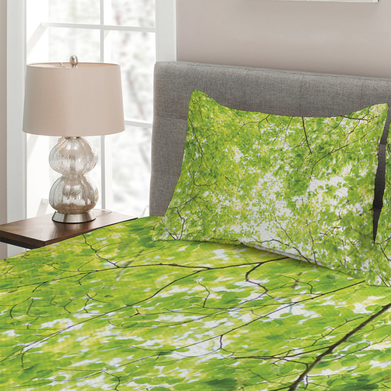 Farmhouse / Country Polyester Floral Coverlet