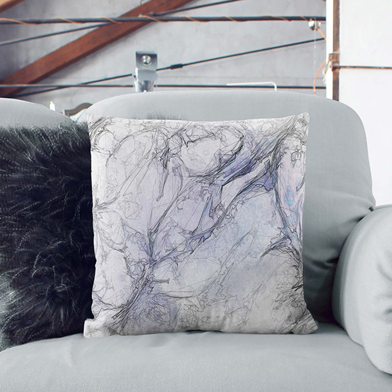 Square Throw Cushion, Stone, 40cm H x 40cm W x 15cm D