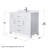 Beckett 42" Freestanding Single Bathroom Vanity with Cultured Marble Top-52605367-61131902-52605366