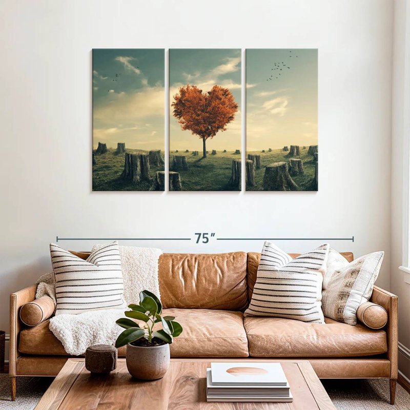 Indestructible Heart Tree, 36" H x 57" W