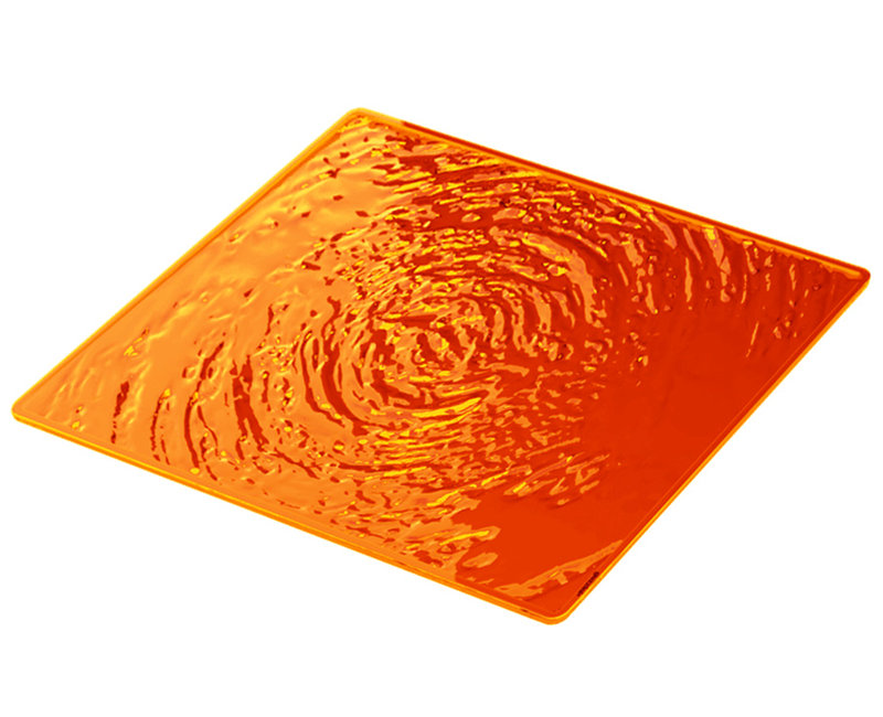 Sous-verre acrylique, Orange