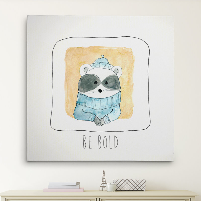 Art « be intelligent » clarinda, H 24 po x l 24 po x P 1,5 po, Toile tendue
