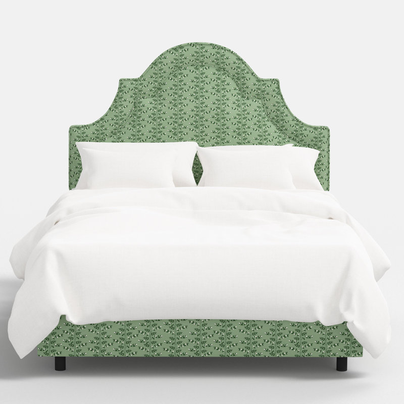 Marion Bed In Climbing Vines Green, Climbing Vines Green, Full