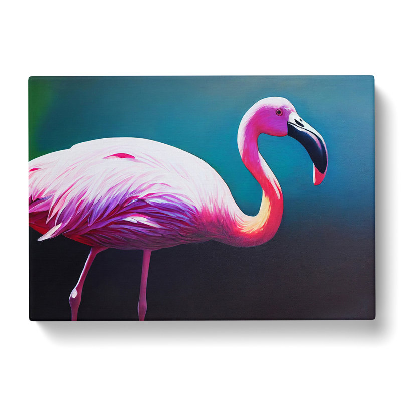 Miraculous Flamingo - Wrapped Canvas Print, 50cm H x 76cm W x 3cm D
