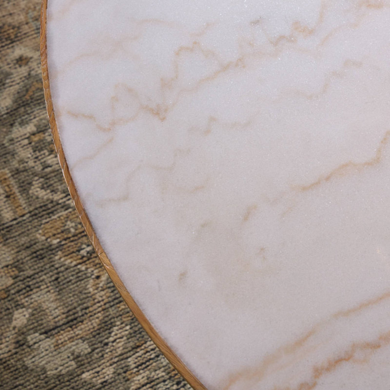 Sargon Dining Table-Honed White Marble, Honed White Marble/Smoked Black