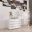 Commode de bureau 10 tiroirs sans poignée