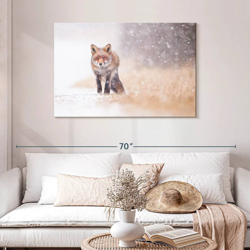 Brampt Fox In Snowstorm