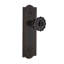 Meadows Plate with Crystal Black Door Knob-20717783