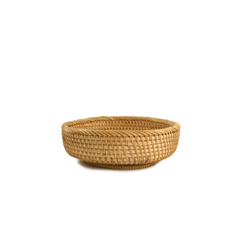 Phi Phi Rattan Round Tray
