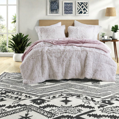 Ensembles de literie en fausse fourrure ultra doux pour lit simple TG