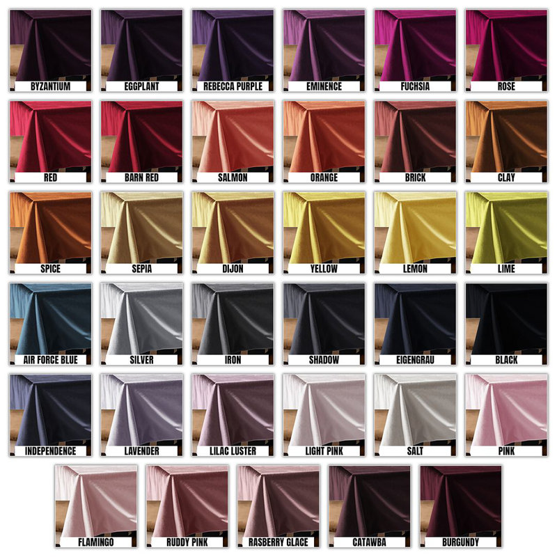 Luxury Matte Velvet Tablecloth, 29 Olive, 104" L x 52" W