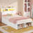 Twin Bed Frame With 6 Storage Drawers & 2-tier Led Headboard – Kids Boy Bed With Power Outlets & Rgb Lights, 2 Footboard Cubbies– Space-saving-1231886802