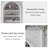 Black Solid Wood Freestanding Fireplace