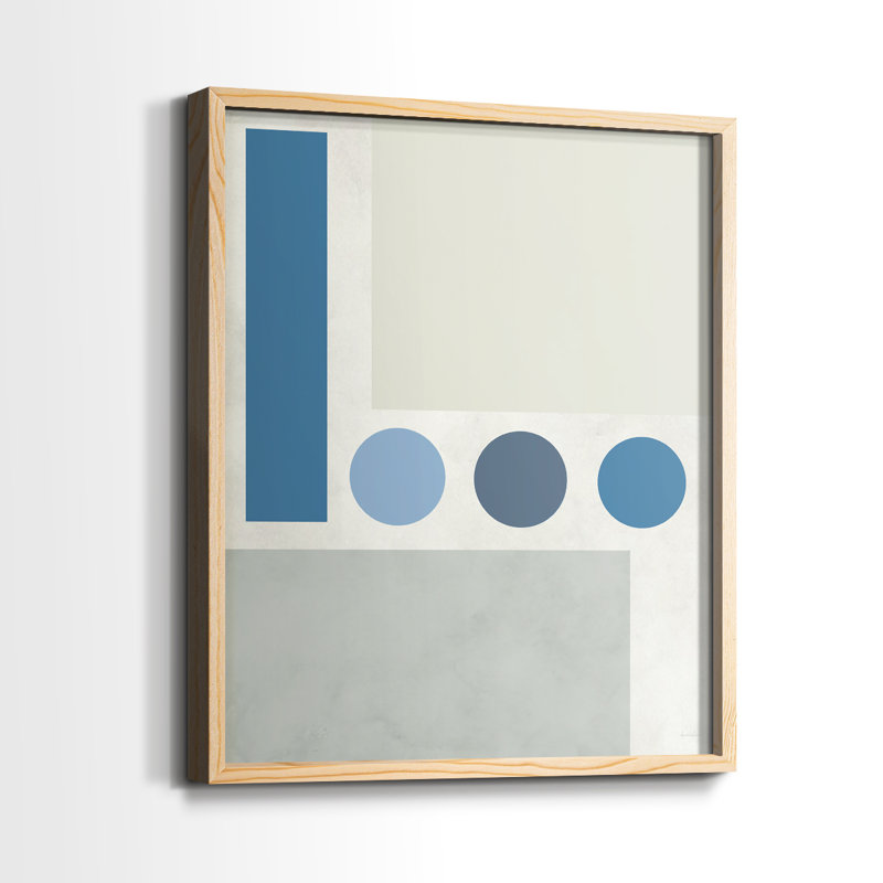 Étoiles alignées II, reproduction encadrée - bois massif, Naturel, H 11 po x l 9 po