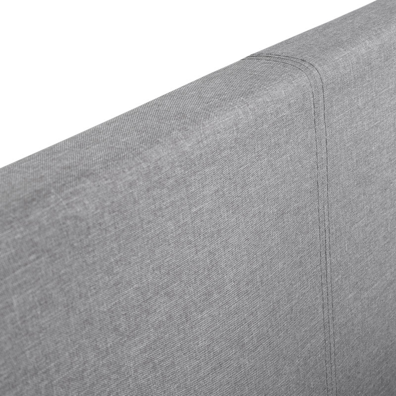 Lilianna Upholstered Bed, Kingsize (5'), No Mattress, Light Grey